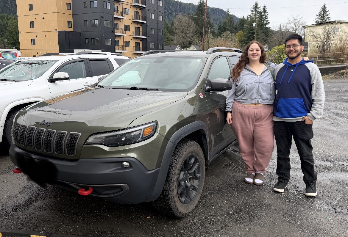 Couple with Jeep Cherokee Trailhawk — Easy Ride Canada, Terrace BC