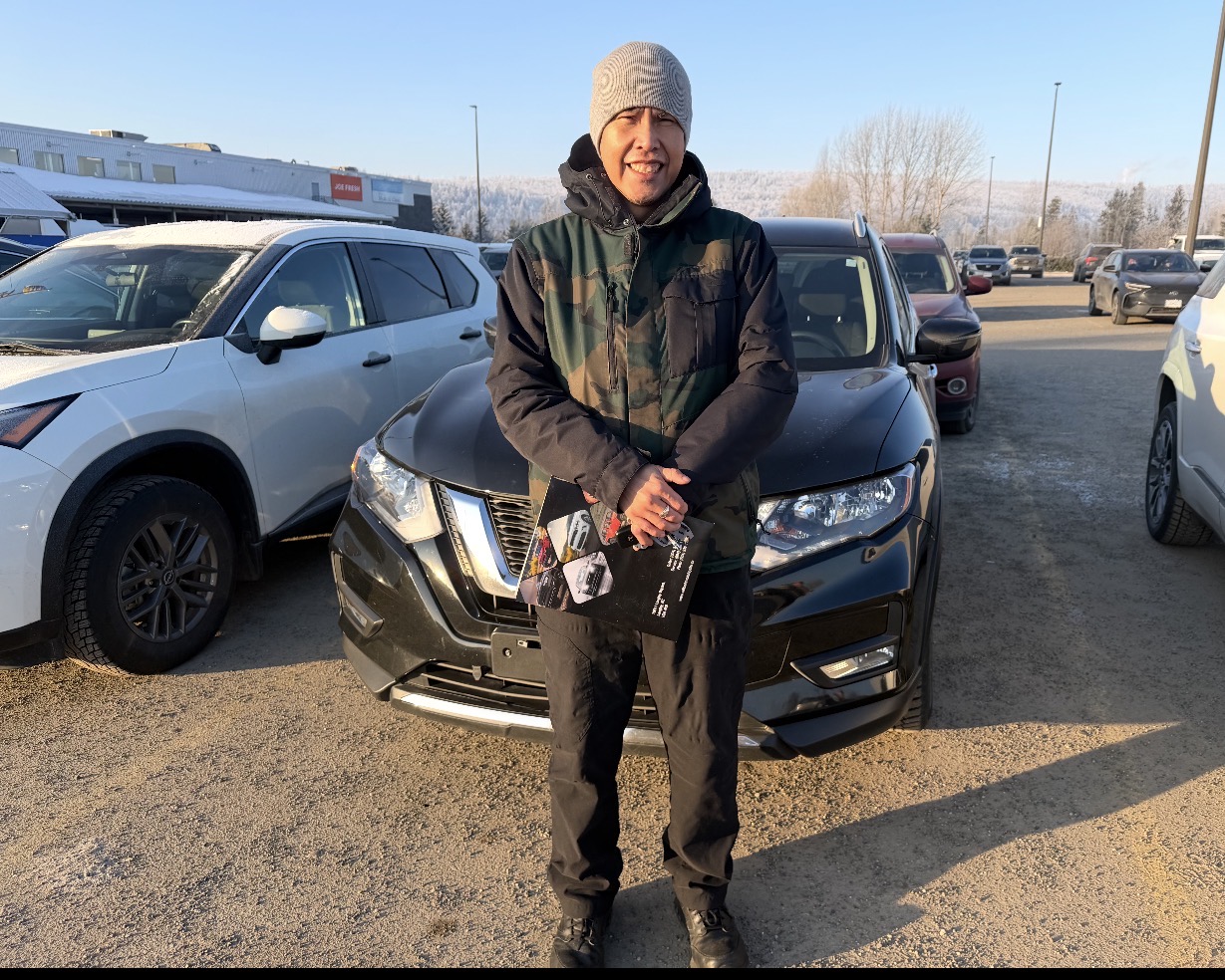 Customer with Nissan Rogue in winter — Easy Ride Canada, Prince George BC
